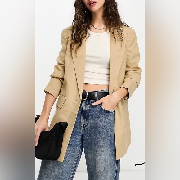 Perfect blazer in stone size US4 - Picture 1 of 3